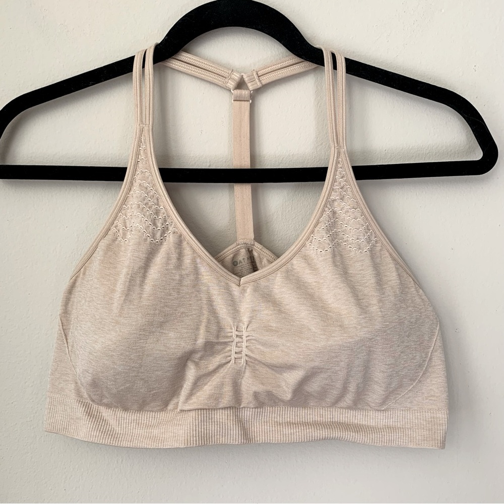 Athleta Nude Low Impact Sports Bra, Size XL